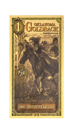 1 Goldback de Oklahoma