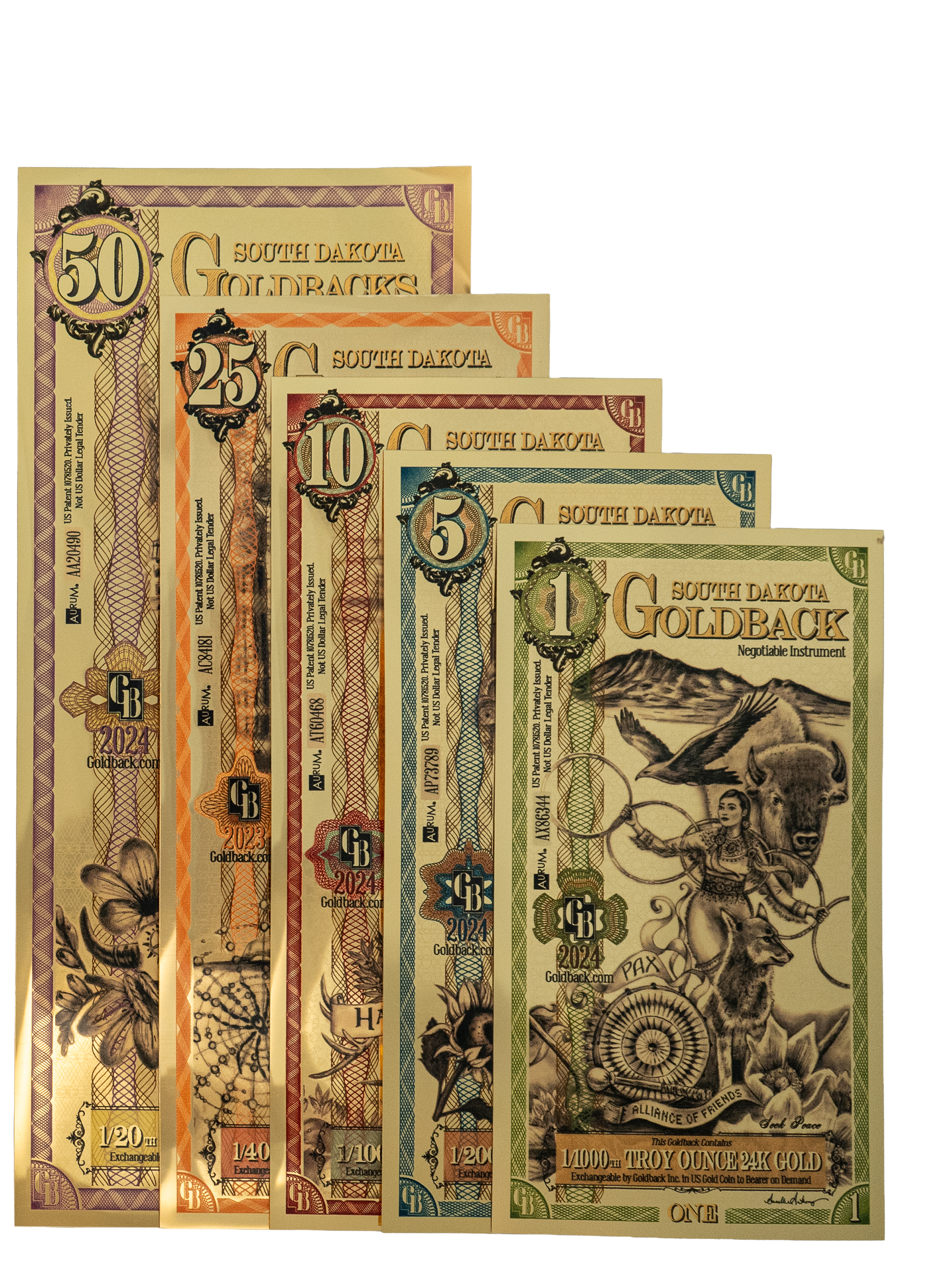 South Dakota Goldback Bundle