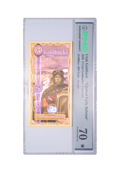 Utah 3 Limited Early Release Graded-3 Goldback