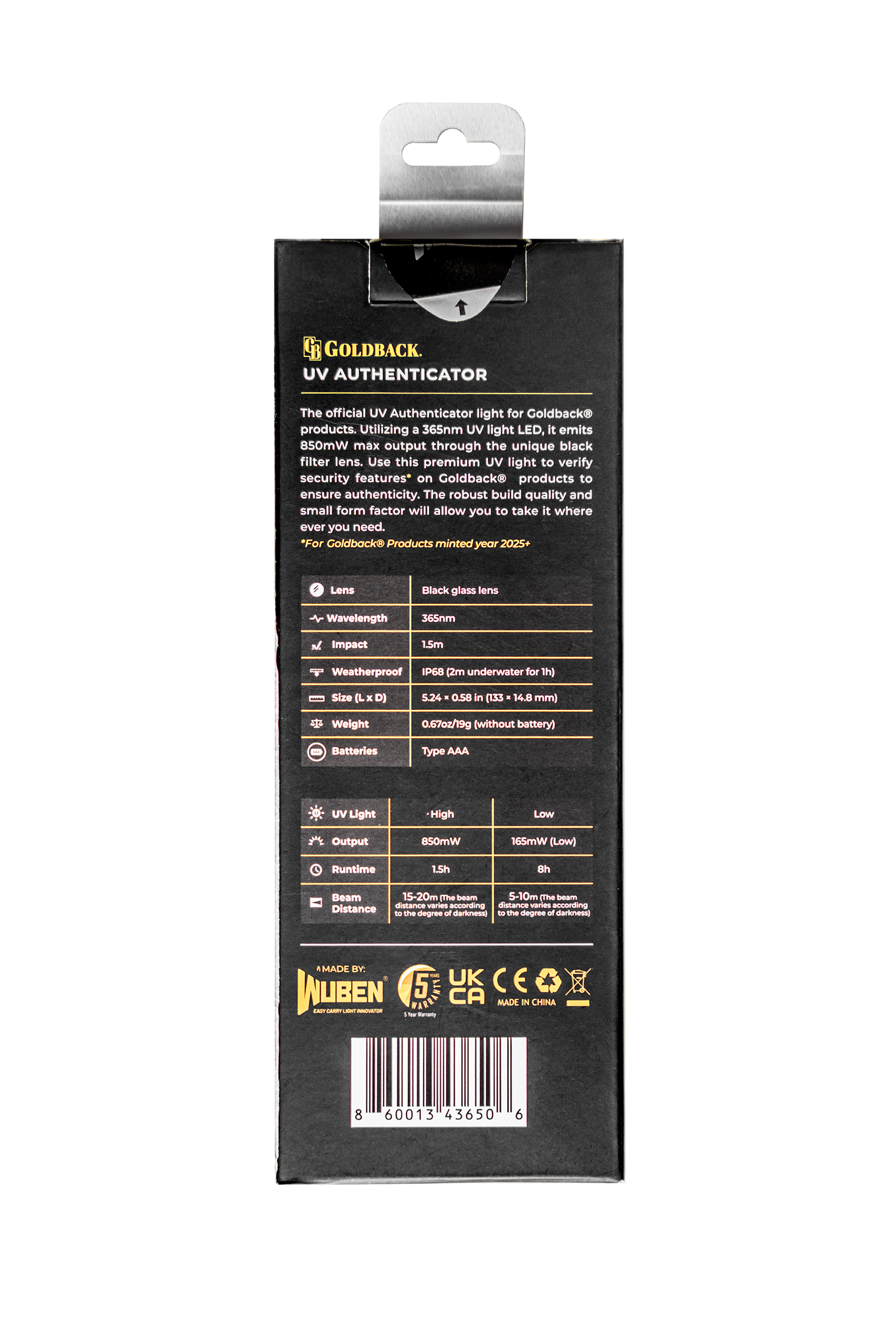 Goldback UV Authenticator Pen
