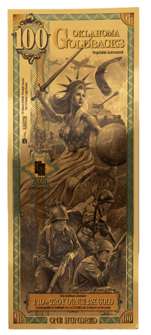 100 Oklahoma Goldback Alfa