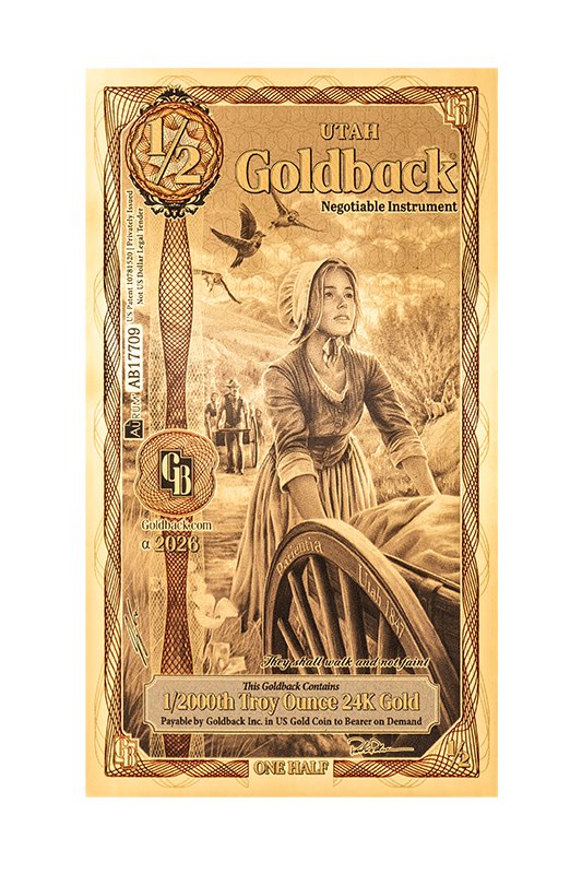1/2 Utah Goldback Alpha 2026 (Pre-Order)
