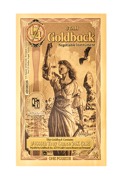 1/4 Utah Goldback Alpha 2026 (Pre-Order)