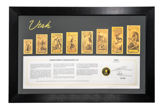 Utah 2026 Commemorative Goldback Frame