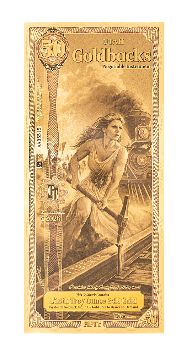 50 Utah Goldback Alpha 2026 (Pre-Order)