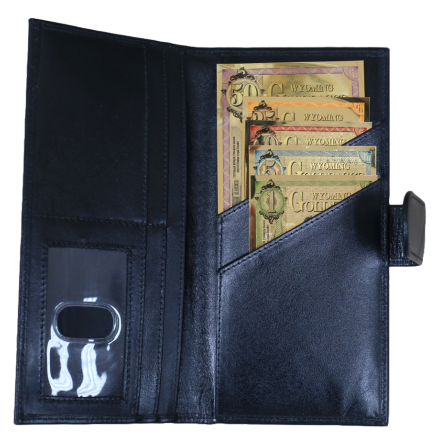 Wyoming Goldback Set with Black Wallet