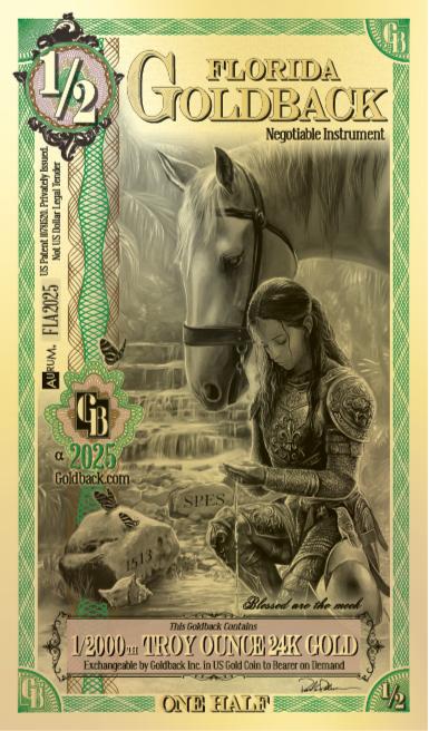 ½ Florida Goldback